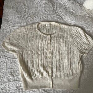 Aritzia cream sweater, Size Large,